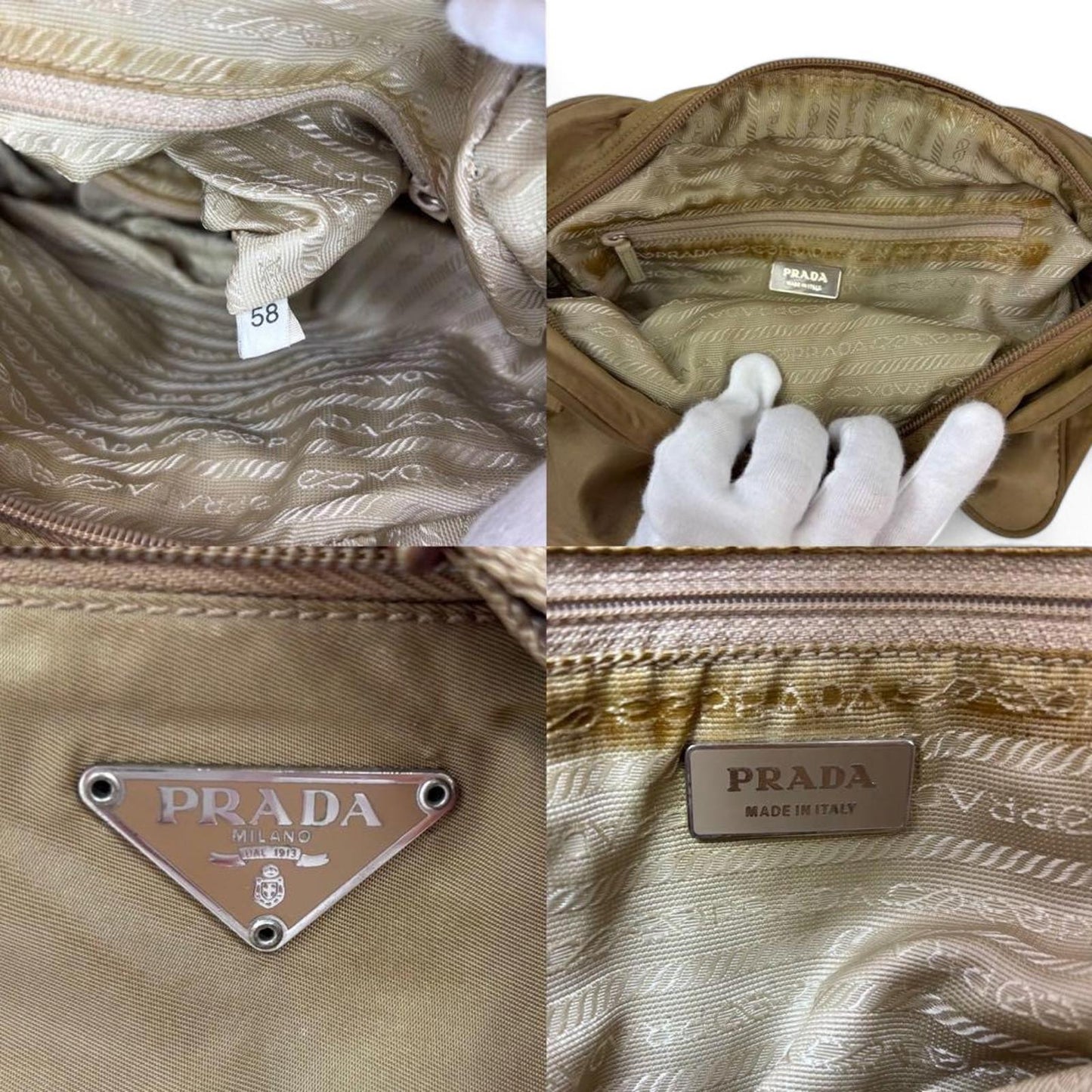 Prada - Satchel Crossbody Beige Shoulder Bag