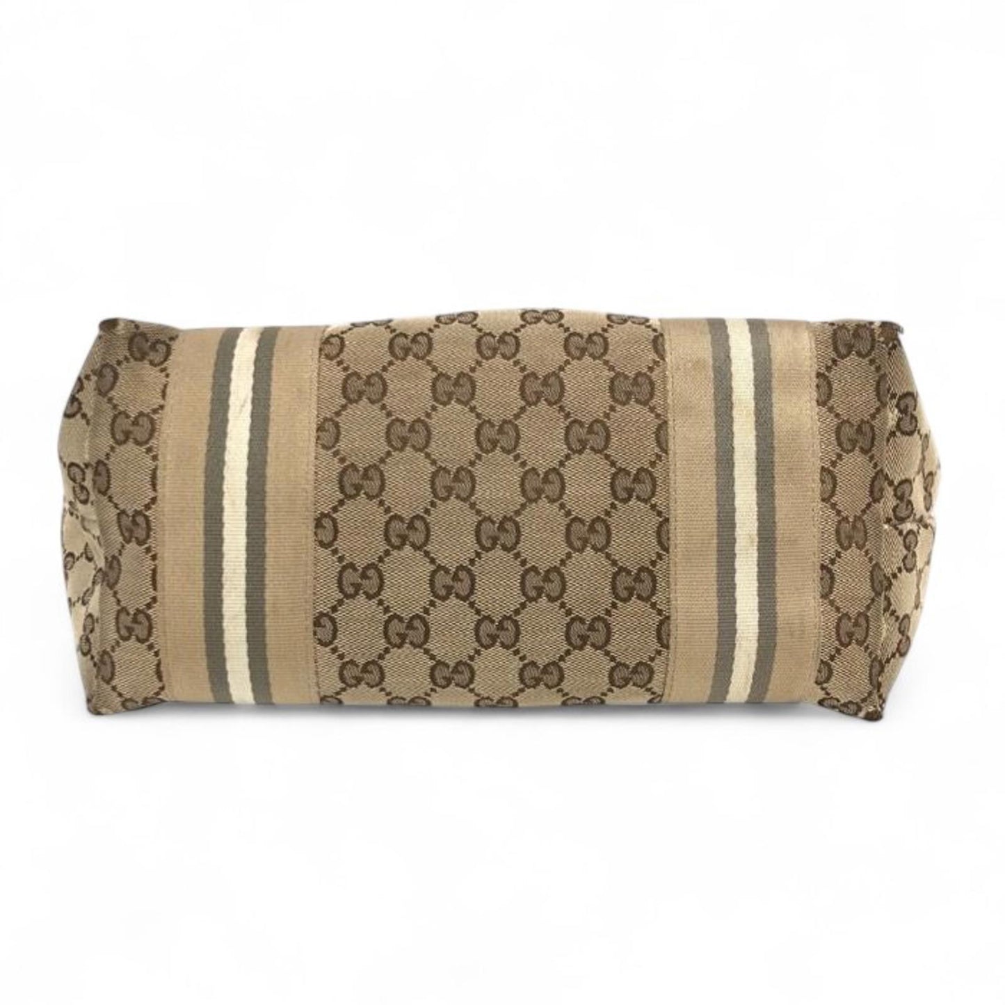 Gucci - Beige and Yellow GG Canvas Tote Bag