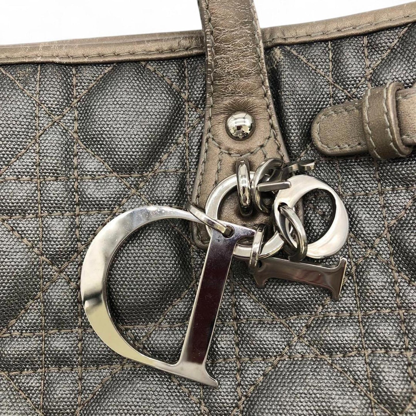 Christian Dior - Black Quilted Leather Tote Bag