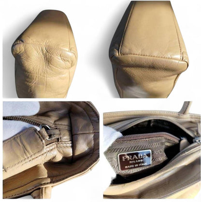 Prada - Beige Leather Tote Bag