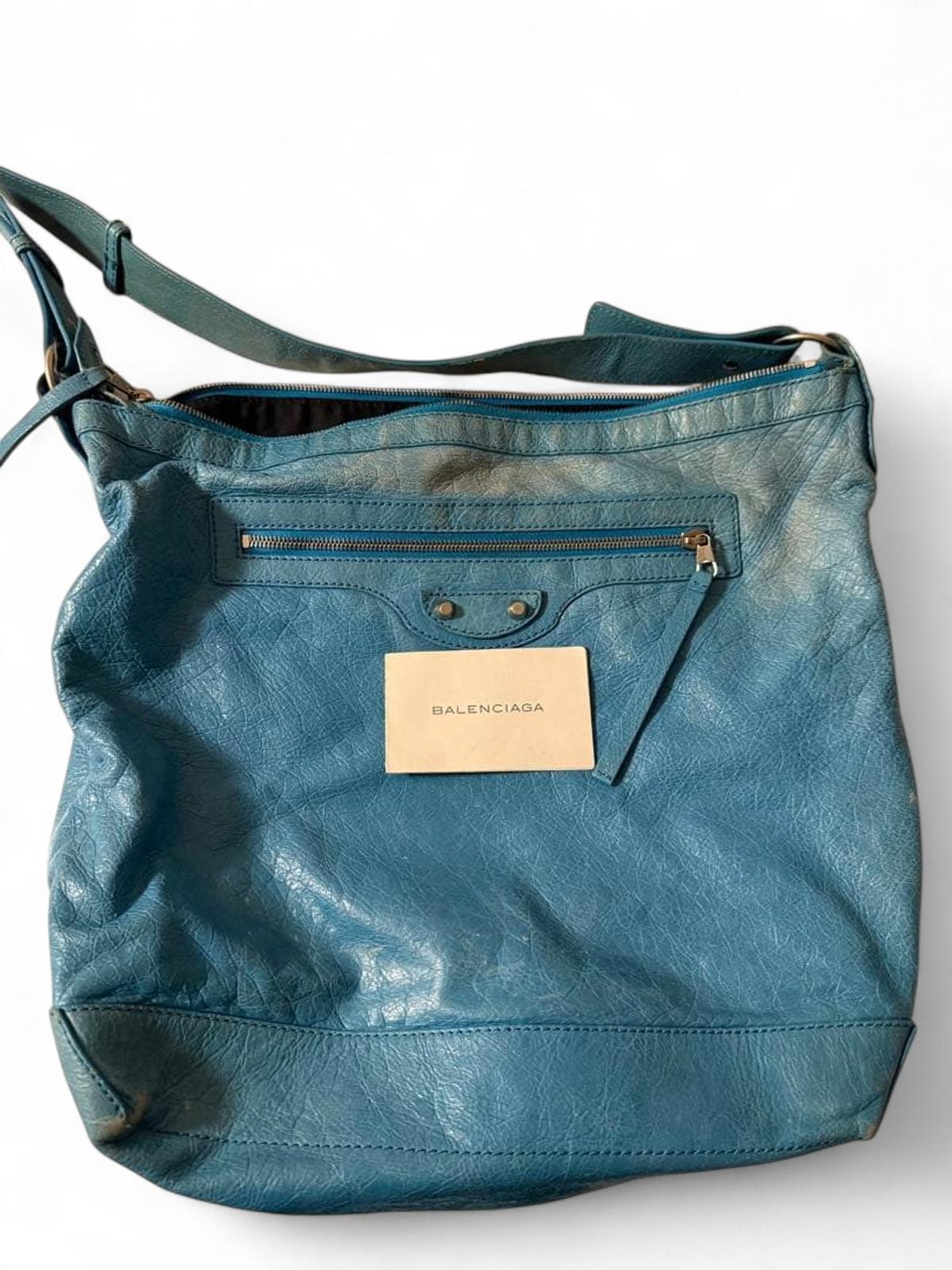 Balenciaga - Blue Leather Shoulder Bag