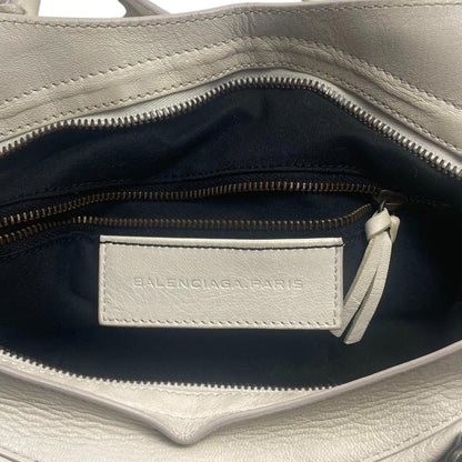 Balenciaga - White City Leather Shoulder Bag