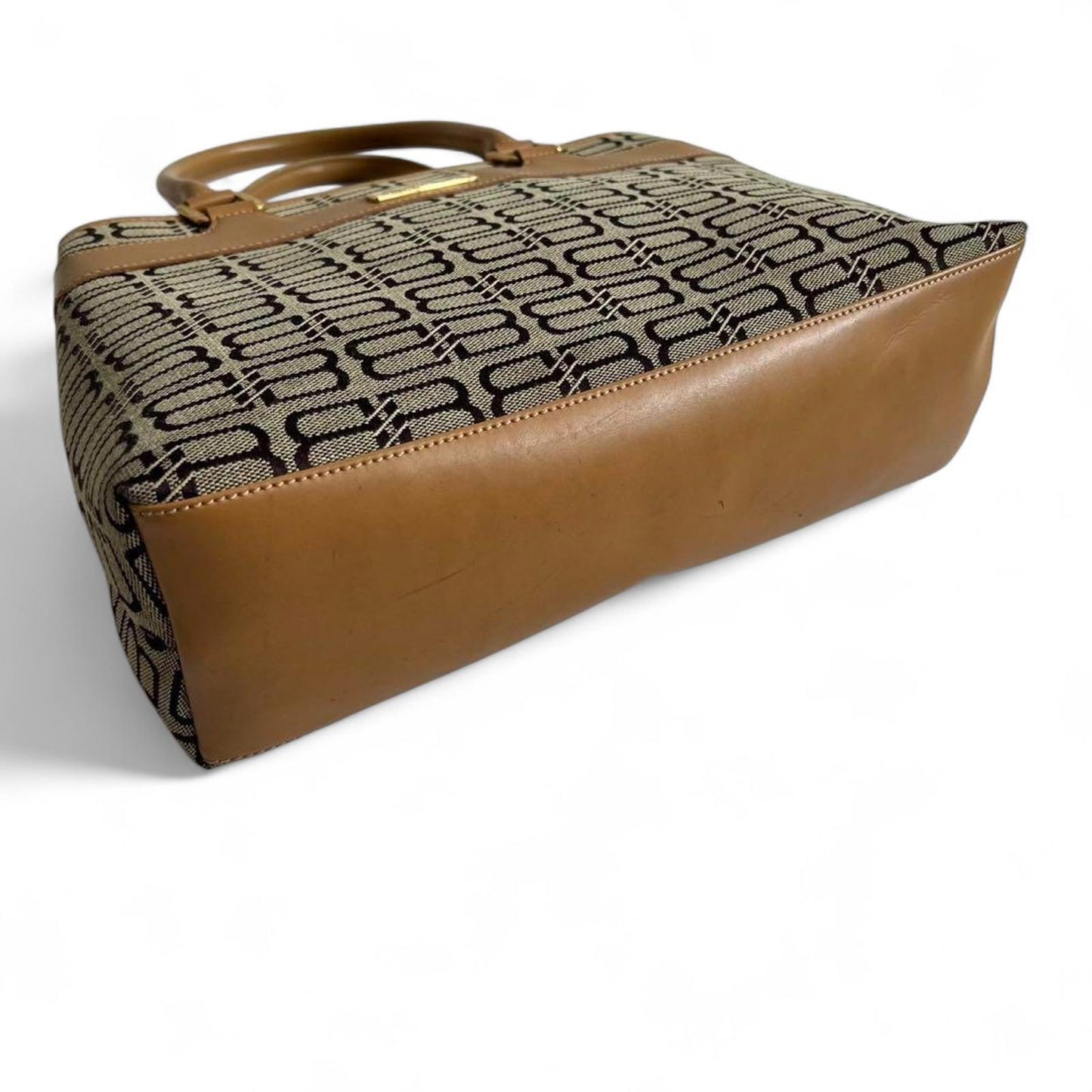 Balenciaga - Women's Satchel Bag in Brown Monogram Canvas