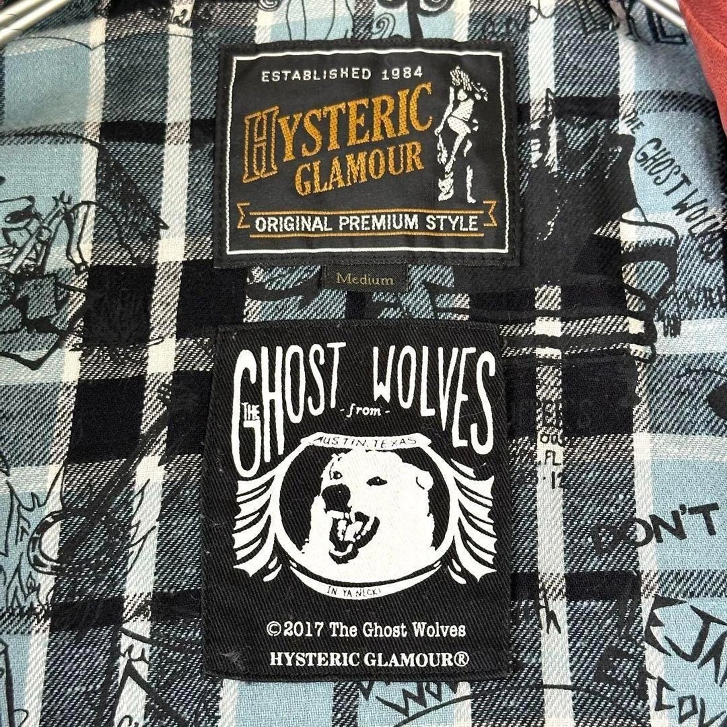 Hysteric Glamour - Men's Brown Leather Biker Jacket