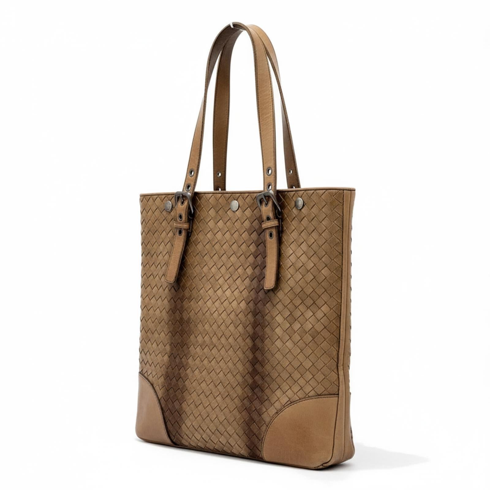Bottega Veneta - Woven Leather Tote Bag Brown