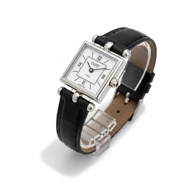 Van Cleef & Arpels - Classic Square Dial Wristwatch Croco