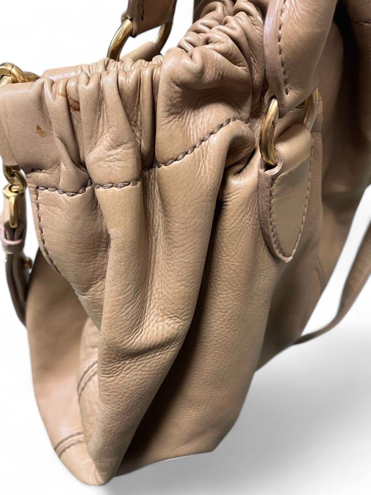 Miu Miu - Beige Leather Handbag