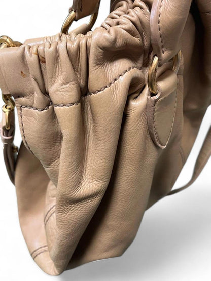 Miu Miu - Beige Leather Handbag