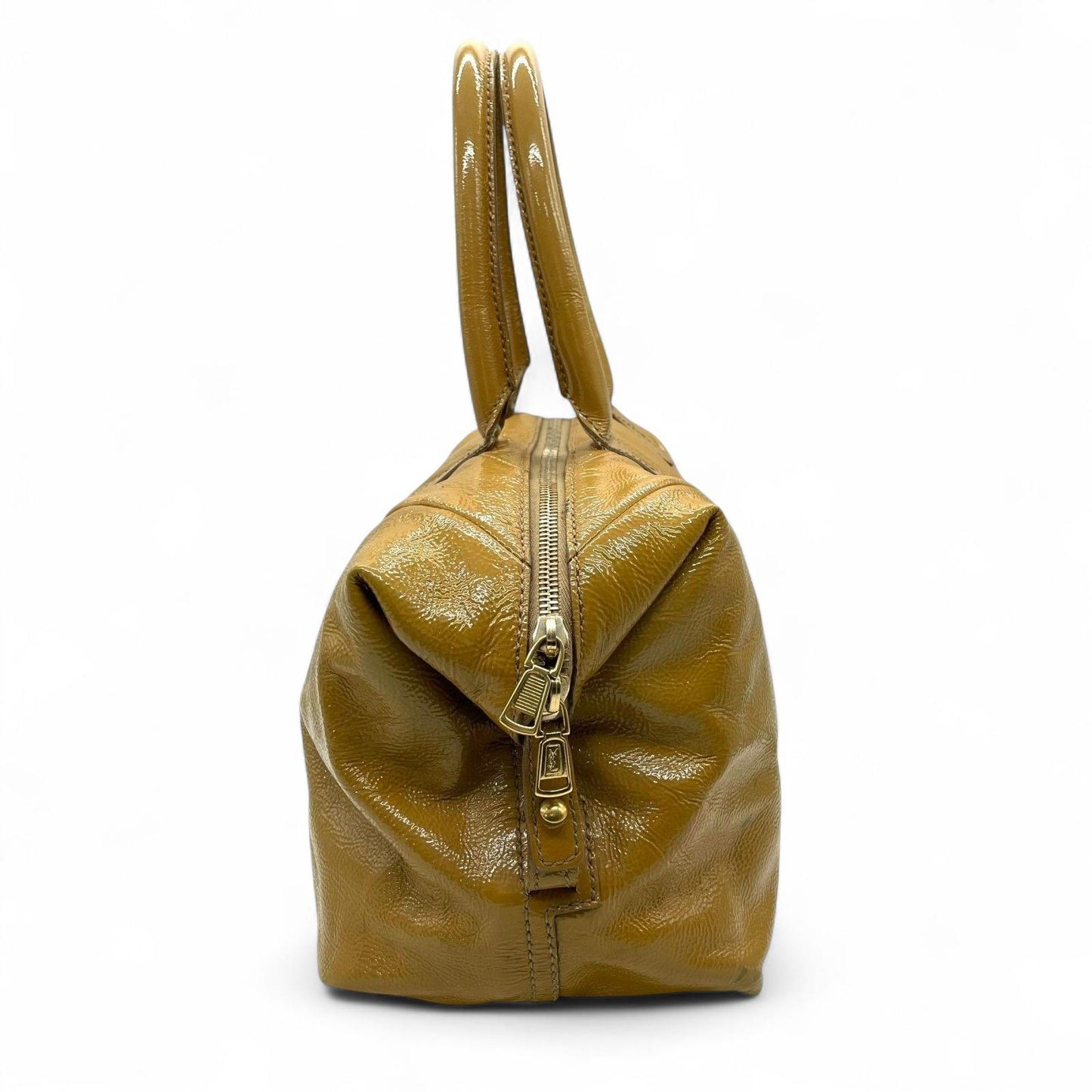 Saint Laurent - Mustard Yellow Patent Leather Handbag