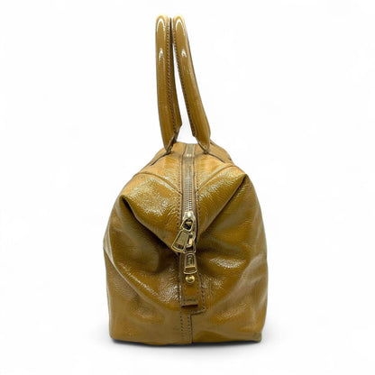 Saint Laurent - Mustard Yellow Patent Leather Handbag