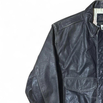 Avirex - Men's Vintage Leather Bomber Jacket