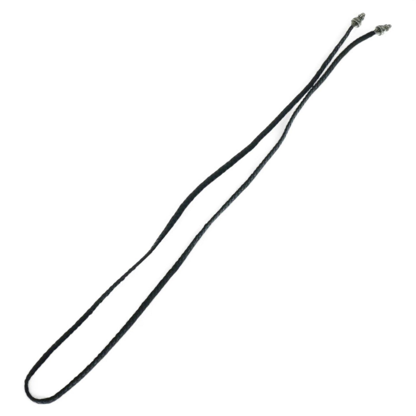 Chrome Hearts - Braided Leather Necklace with Sterling Ends