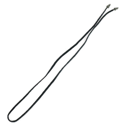 Chrome Hearts - Braided Leather Necklace with Sterling Ends