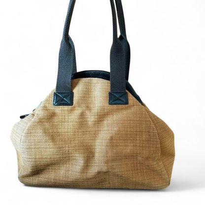 Vivienne Westwood - Embroidered Brown Shoulder Bag with Blue