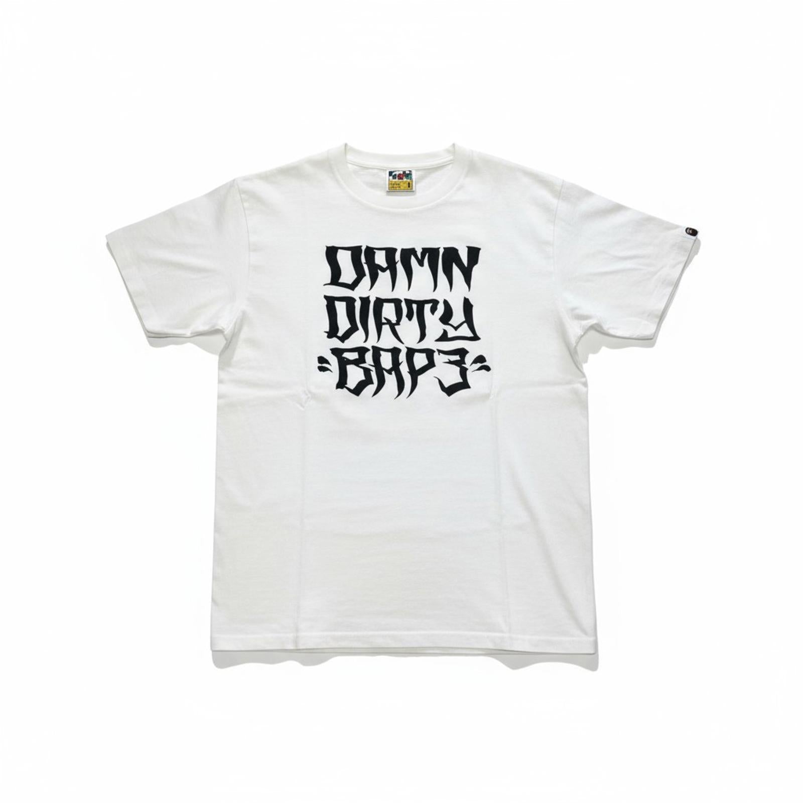 Bape - Damn Dirty Bape Team Rider Graphic Shirt White