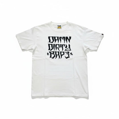 Bape - Damn Dirty Bape Team Rider Graphic Shirt White