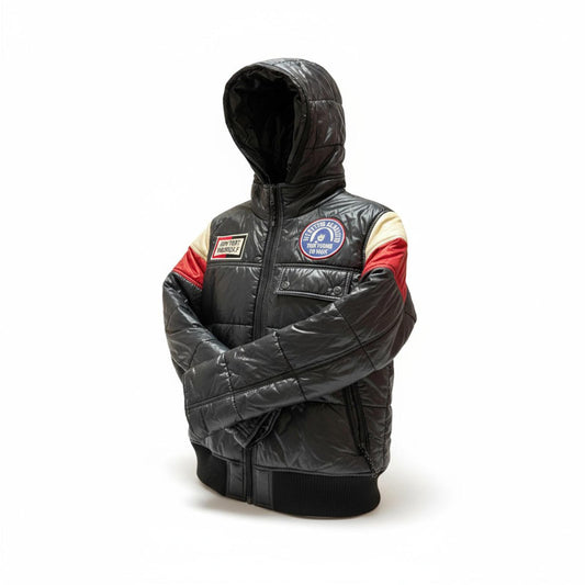 Hysteric Glamour - Quilted Hooded Jacket with Colorblock