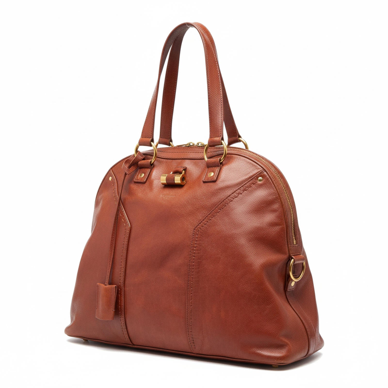 Saint Laurent - Brown Leather Tote Bag