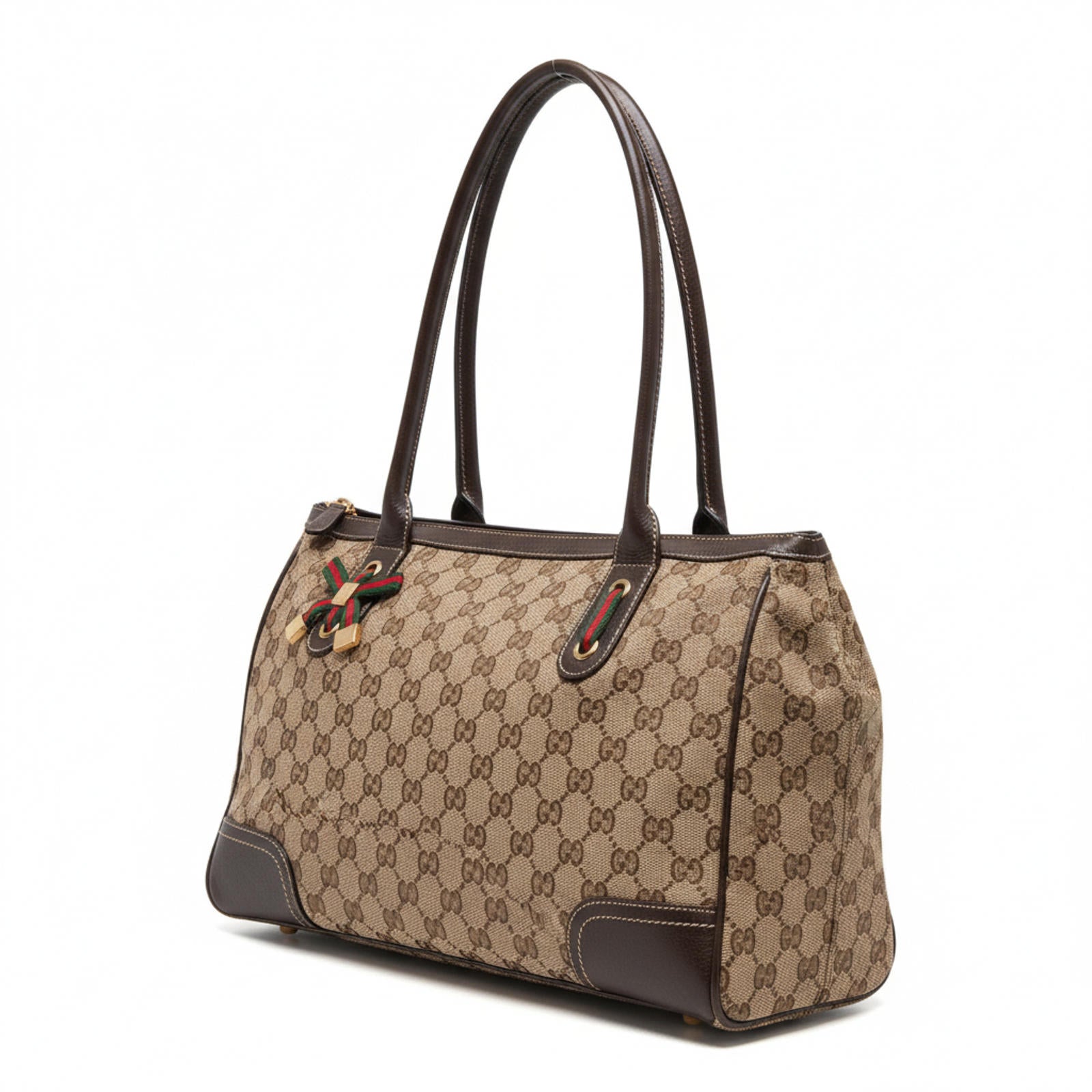 Gucci - Classic Chique Canvas Tote Handbag