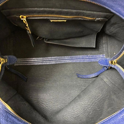 Miu Miu - Navy Leather Tote Handbag