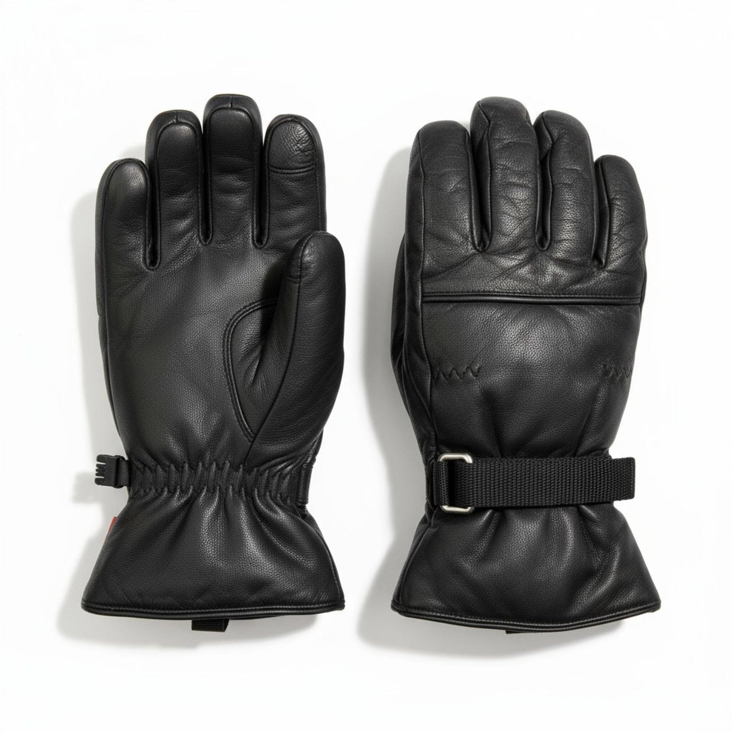 Prada - Black Leather Ice Hockey Protective Gloves
