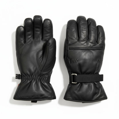 Prada - Black Leather Ice Hockey Protective Gloves