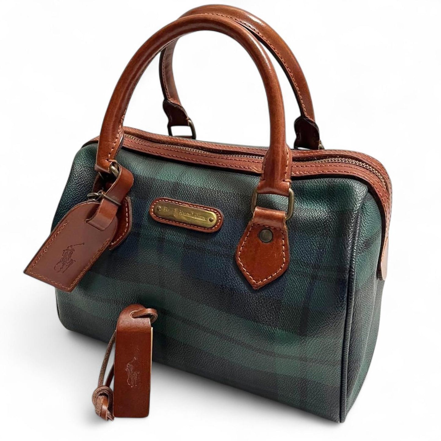 Polo Ralph Lauren - Classic Tartan Leather Handle Handbag