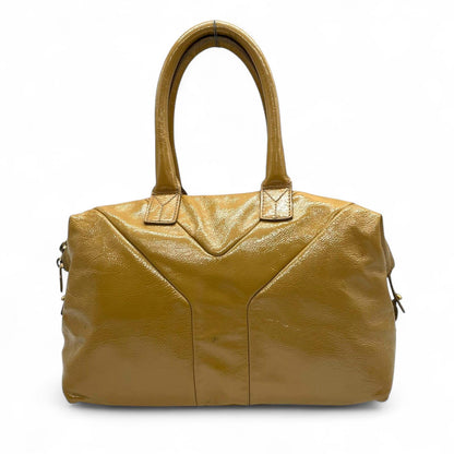 Saint Laurent - Mustard Yellow Patent Leather Handbag