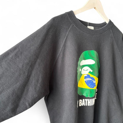 A Bathing Ape (BAPE) - M Bapehead Brazil Sweater Black