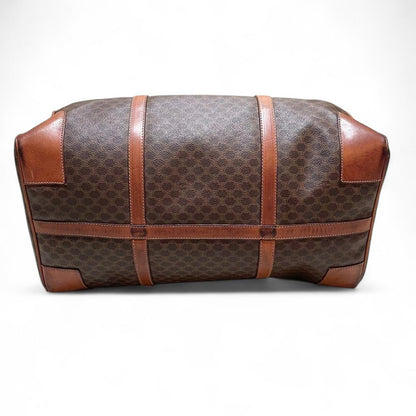 Celine - Vintage Brown Monogram Travel Boston Bag