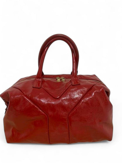 Yves Saint Laurent - Red Patent Leather Large Handbag