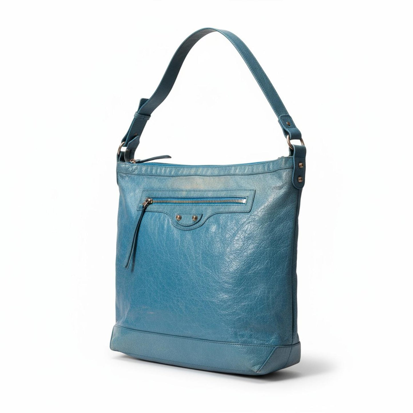 Balenciaga - Blue Leather Shoulder Bag