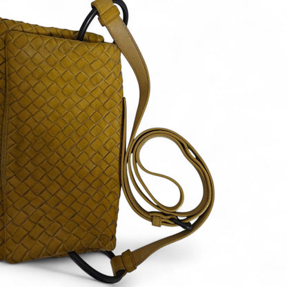 Bottega Veneta - Intrecciato Yellow Shoulder Bag Leather