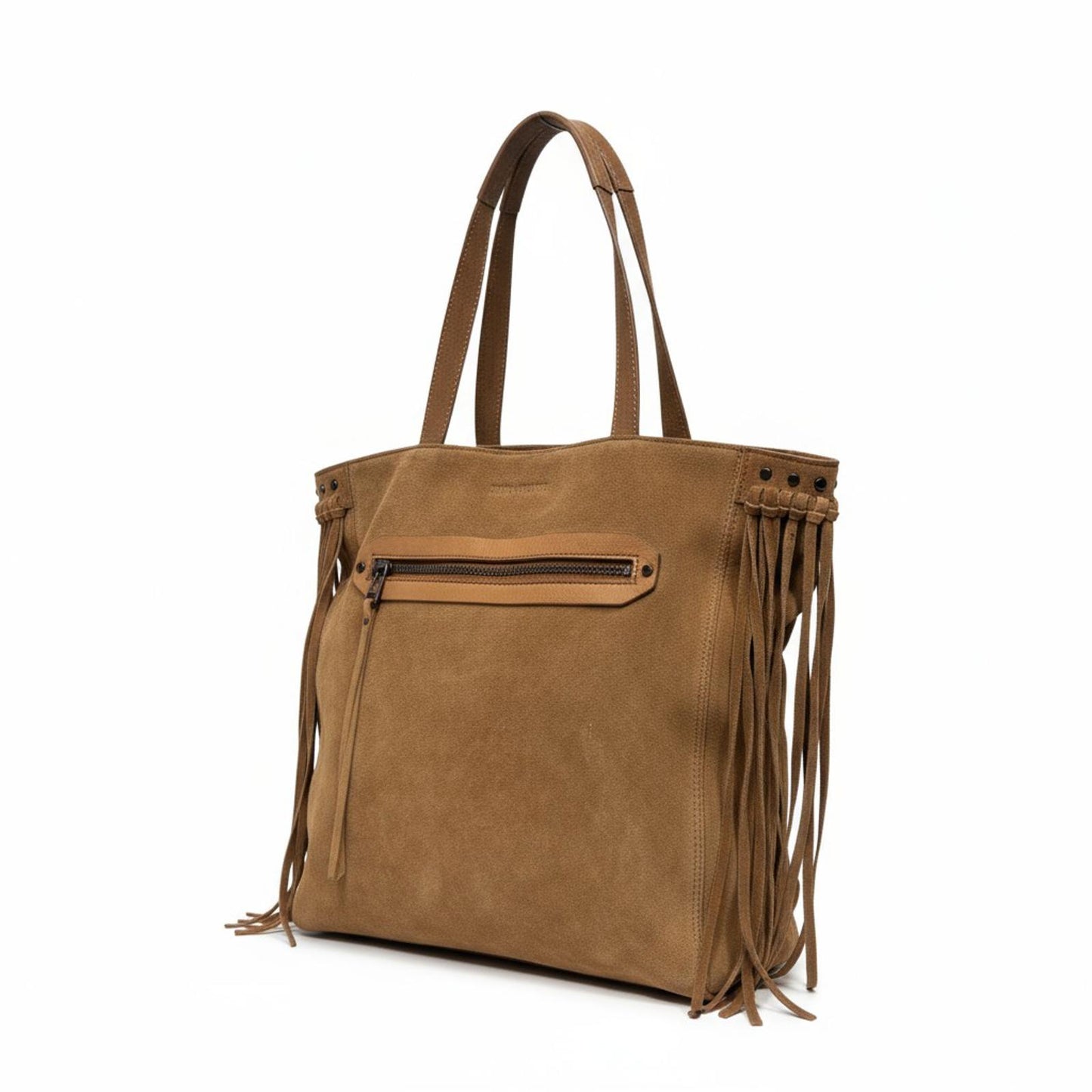 Zadig & Voltaire - Brown Suede Fringe Tote Bag