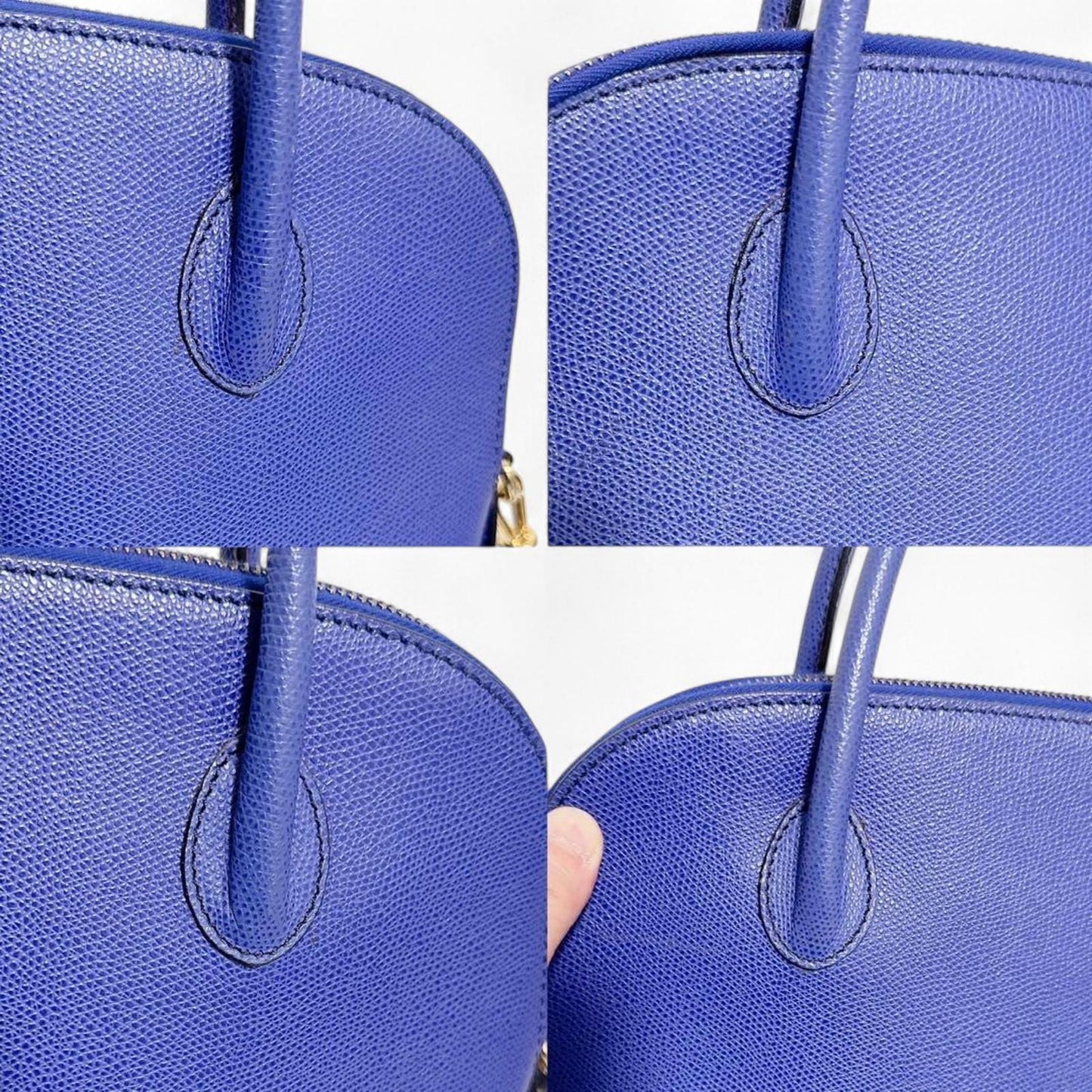 Celine - Blue Leather Women's Satchel Bag