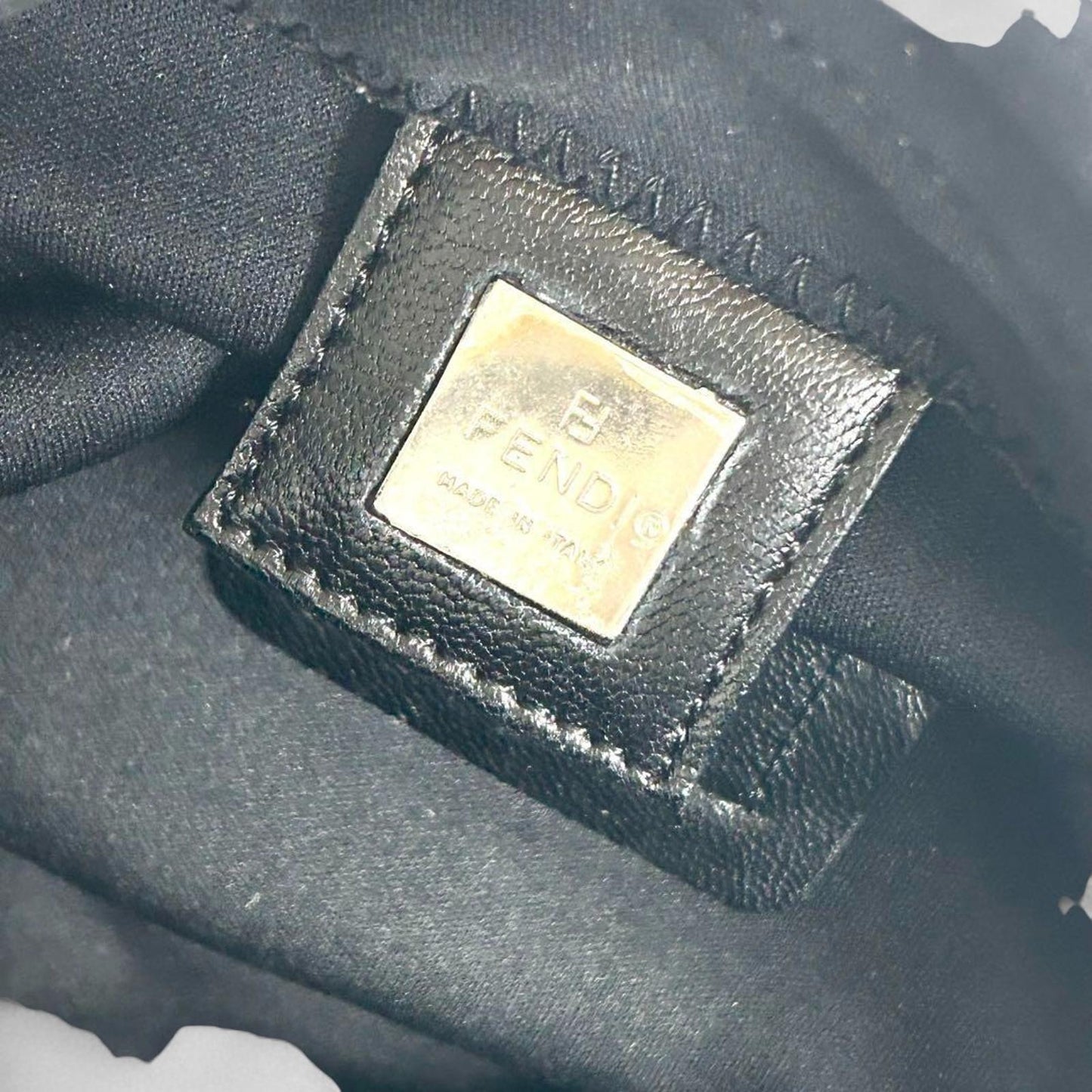 Fendi - Women's Black Shoulder Bag with Silver Buckle