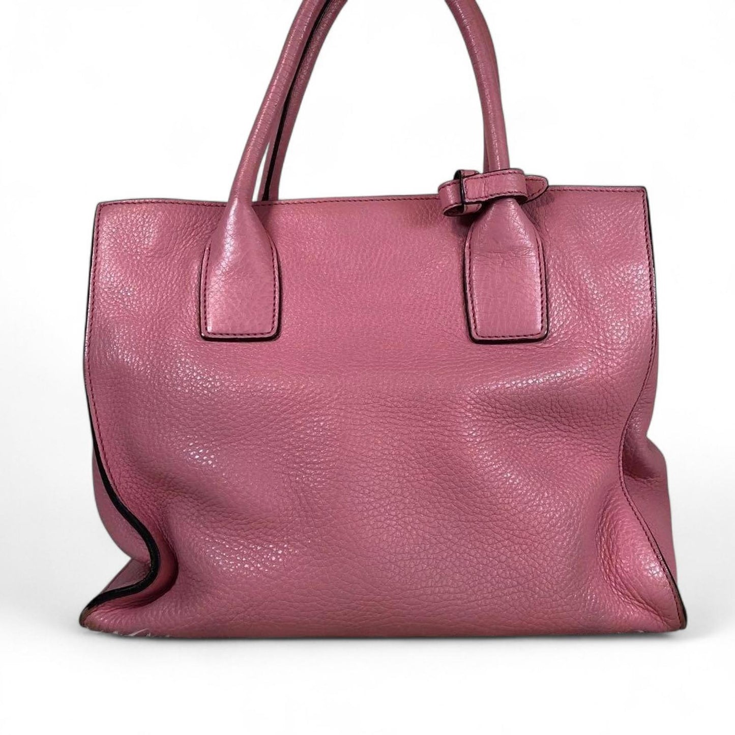 Prada - Pink Leather Tote Bag