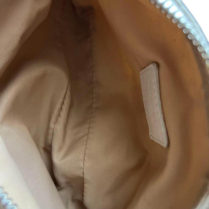 Dior - White Monogram Shoulder Bag with Silver Hardware