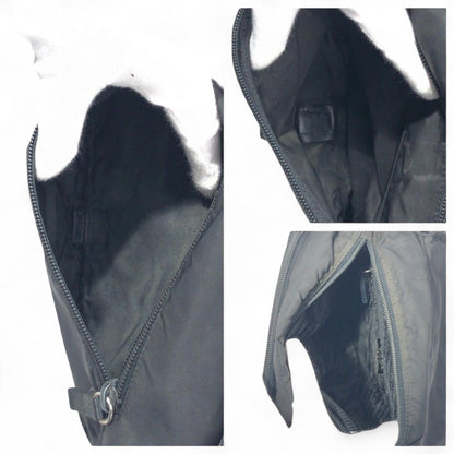 Prada - Black Nylon Shoulder Bag Buckle Detail