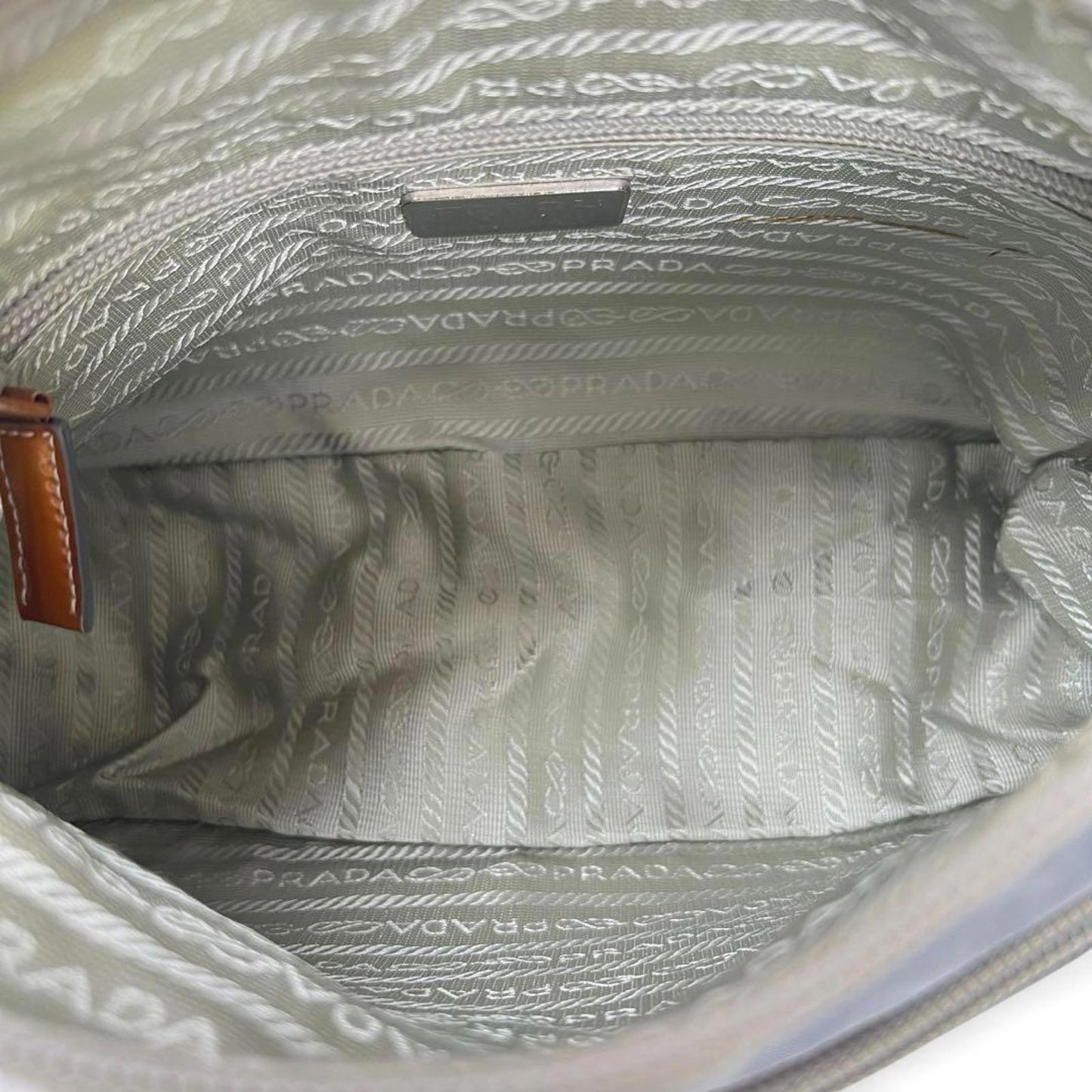 Prada - Shoulder Bag Light Grey Nylon