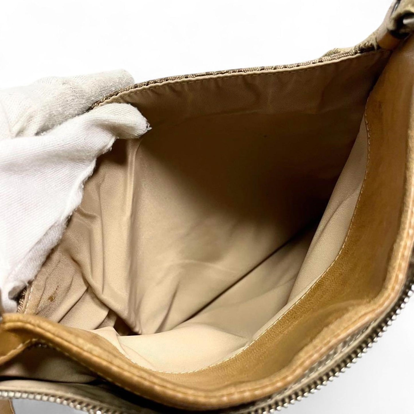 Dior - Vintage Monogram Canvas and Leather Crossbody Bag