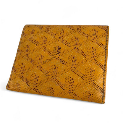 Goyard - Yellow Patterned Leather Wallet