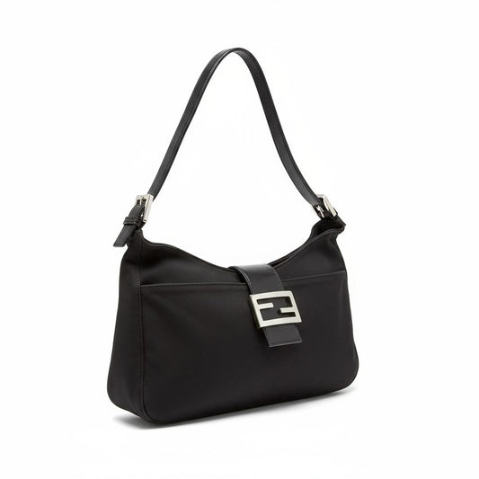 Fendi - Black Mamma Baguette Shoulder Bag