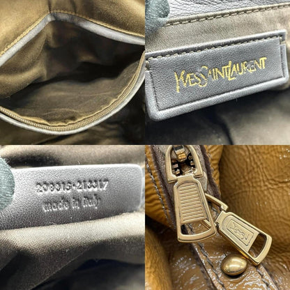 Saint Laurent - Mustard Yellow Patent Leather Handbag