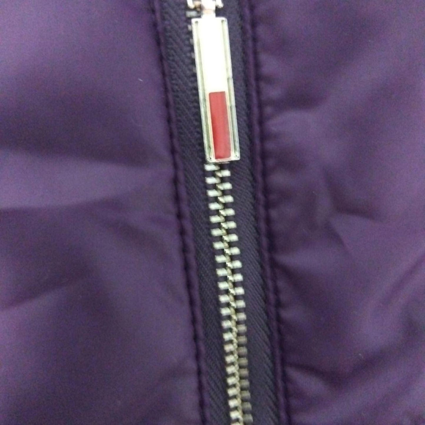 Tommy Hilfiger - Purple Puffer Jacket with Faux Fur Hood