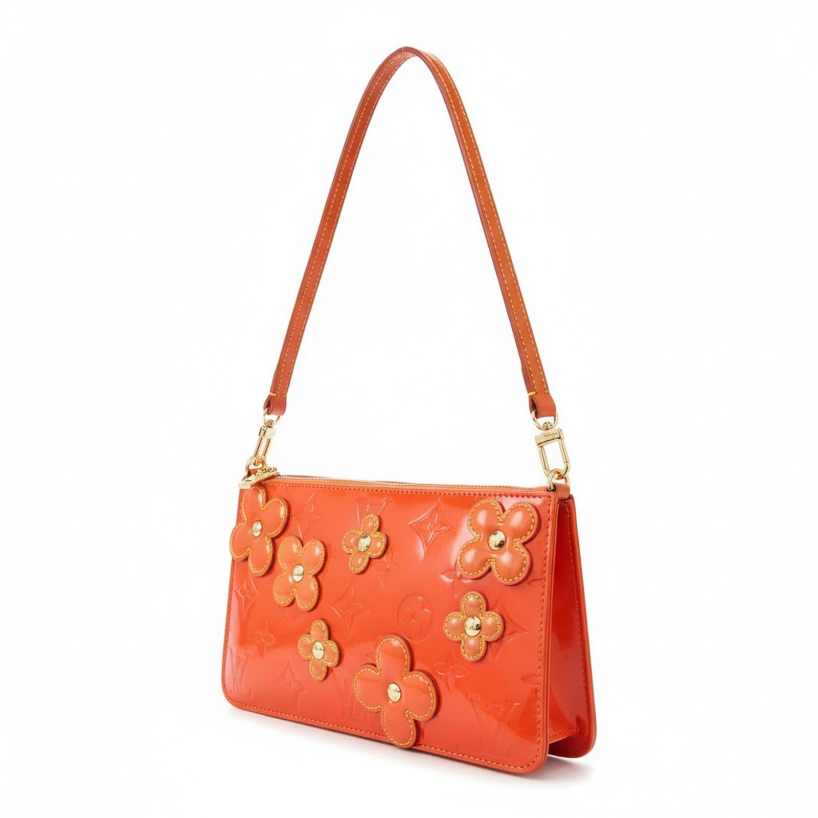 Louis Vuitton - Orange Vernis Accessory Pouch