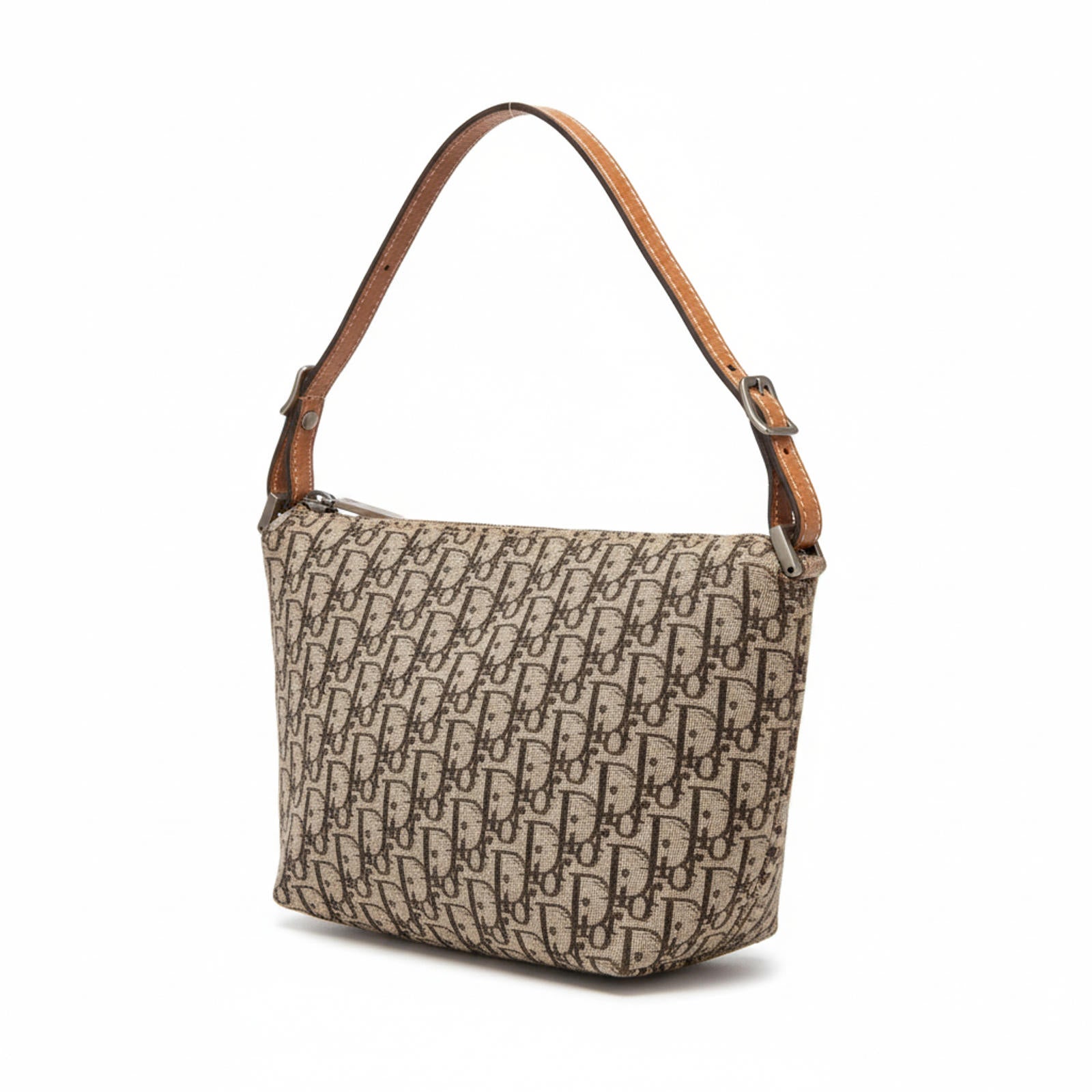 Dior - Monogram Canvas Shoulder Bag Leather Strap