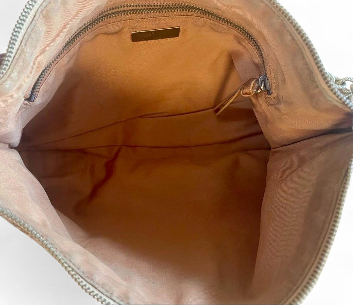 Miu Miu - Brown Leather Shoulder Bag Chain Detail