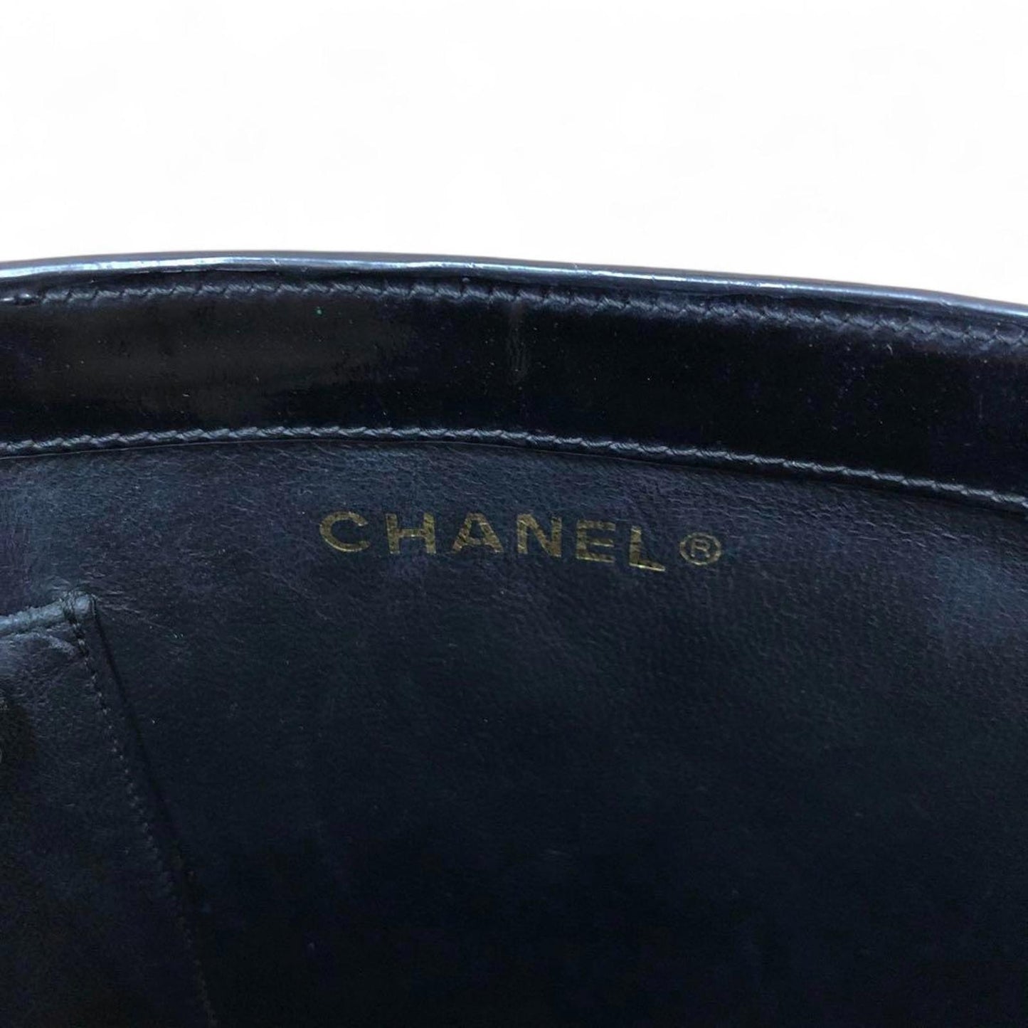 Chanel - Black Patent Leather Tote Bag