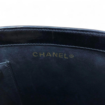 Chanel - Black Patent Leather Tote Bag